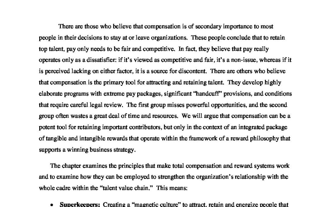 integrating compensation with talent management